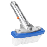 5.5in Pool Brush Portable Nylon Swimming Pool Wall Floor Cleaning Brush Accessory - Close-Up Angle
