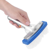 5.5in Pool Brush Portable Nylon Swimming Pool Wall Floor Cleaning Brush Accessory