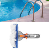 5.5in Pool Brush Portable Nylon Swimming Pool Wall Floor Cleaning Brush Accessory - Extra Image