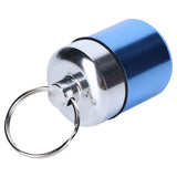 Waterproof Medicine Box Aluminium Alloy Mini Pills Case Holder for Swimming Pool SaunaLight Blue
