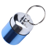 Waterproof Medicine Box Aluminium Alloy Mini Pills Case Holder for Swimming Pool SaunaLight Blue - Extra Image