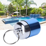 Waterproof Medicine Box Aluminium Alloy Mini Pills Case Holder for Swimming Pool SaunaLight Blue - Extra Image