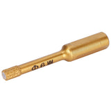 Diamond Drill Bit Hole Saw for Glass Granite Porcelain Tile Ceramic Marble Stone Drilling6mm - Rear View