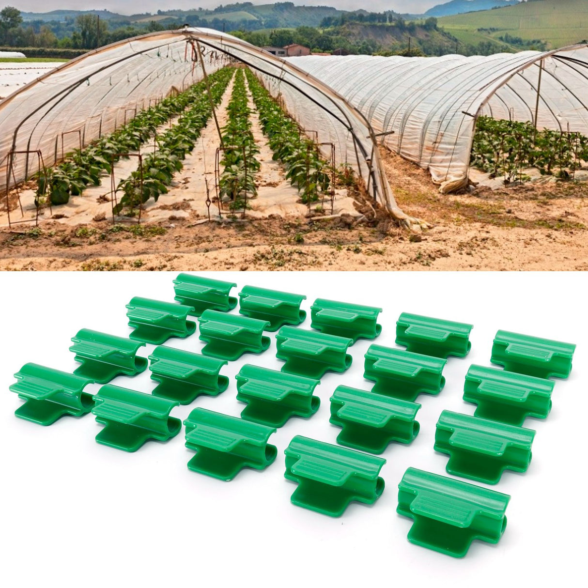 20Pcs Film Clamps Plastic Greenhouse Plant Cover Film Buckle Clip Gardening Supplies