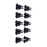 10PCS A-Type Connecting Joint Fixed Clip Plant Supports Fixing Stakes Connector Garden Tool(11mm ID )