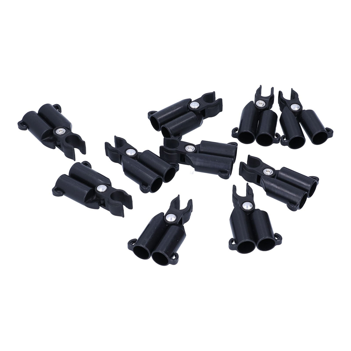 10PCS A-Type Connecting Joint Fixed Clip Plant Supports Fixing Stakes Connector Garden Tool(11mm ID )