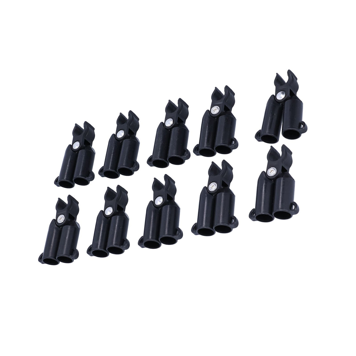 10PCS A-Type Connecting Joint Fixed Clip Plant Supports Fixing Stakes Connector Garden Tool(11mm ID )