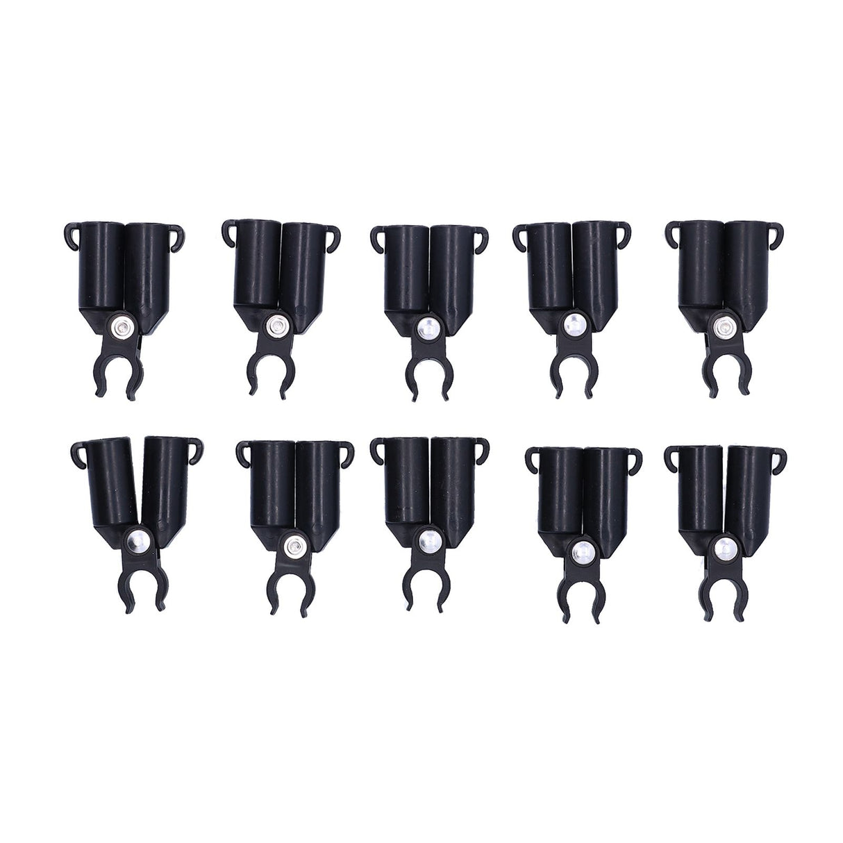 10PCS A-Type Connecting Joint Fixed Clip Plant Supports Fixing Stakes Connector Garden Tool(16mm ID )