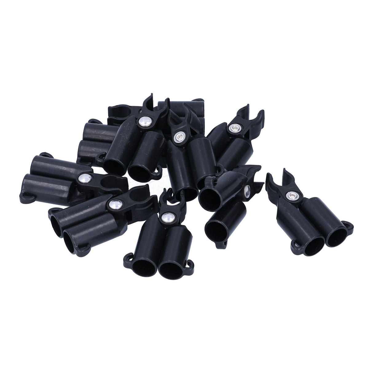 10PCS A-Type Connecting Joint Fixed Clip Plant Supports Fixing Stakes Connector Garden Tool(16mm ID )