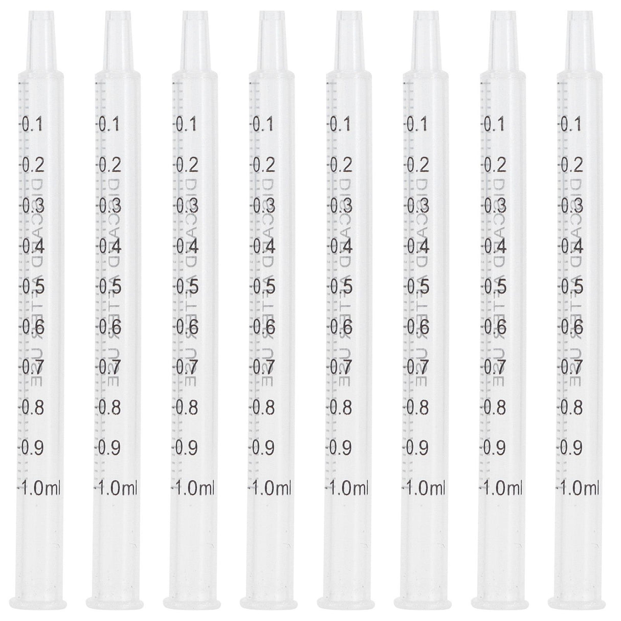 40Pcs Chicken Artificial Insemination Tool Injection Syringe Tube Poultry Farming Accessory