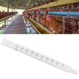 40Pcs Chicken Artificial Insemination Tool Injection Syringe Tube Poultry Farming Accessory