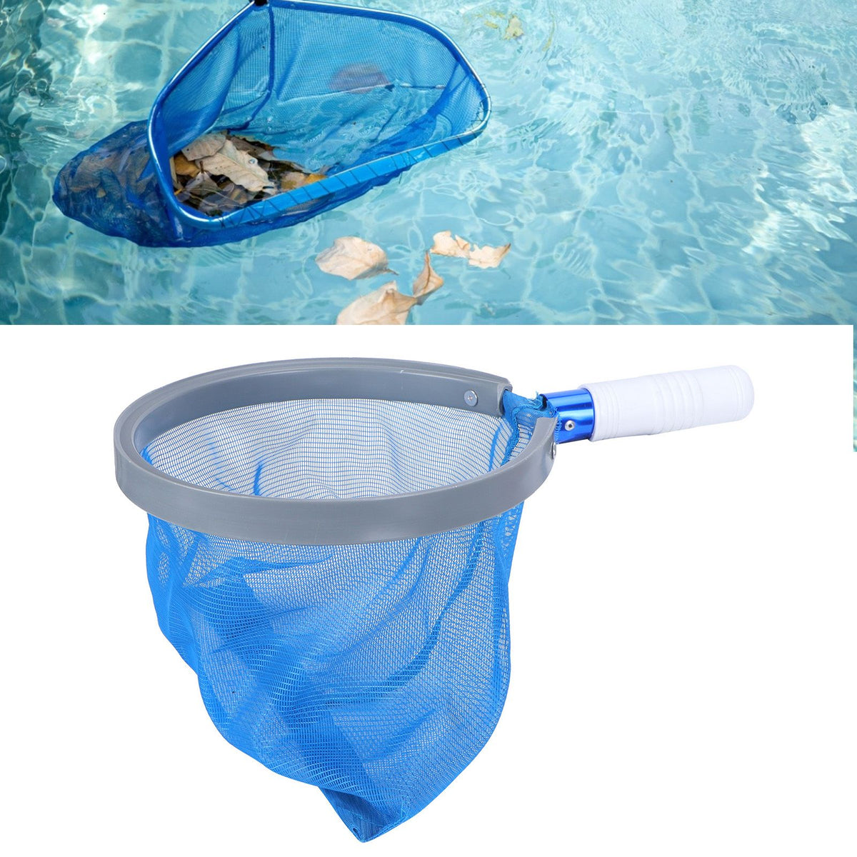 Pool Skimmer Leaf Debris Cleaning Rake Net for Swimming Pool Hot Tubs Pond Fountains