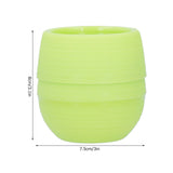 Mini Round Plastic Plant Flower Pot Garden Home Office Decoration Flower Pot for PlantingGreen