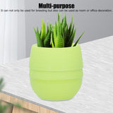 Mini Round Plastic Plant Flower Pot Garden Home Office Decoration Flower Pot for PlantingGreen