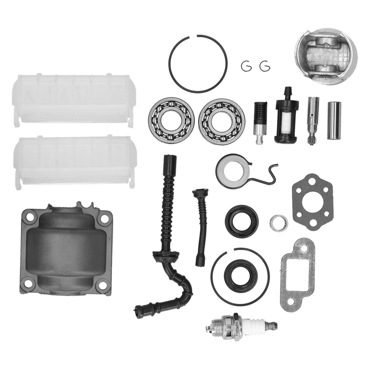 Cylinder Piston Sparking Plug Fuel Filter Set Fit for Stihl MS230 MS250 023 025 Chainsaw