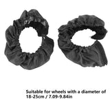 2Pcs Stroller Wheel Cover Oxford Cloth Dustproof Infant Pushchair Tire Protector(Pour une grande roue de 18 à 25 cm de diamètre )