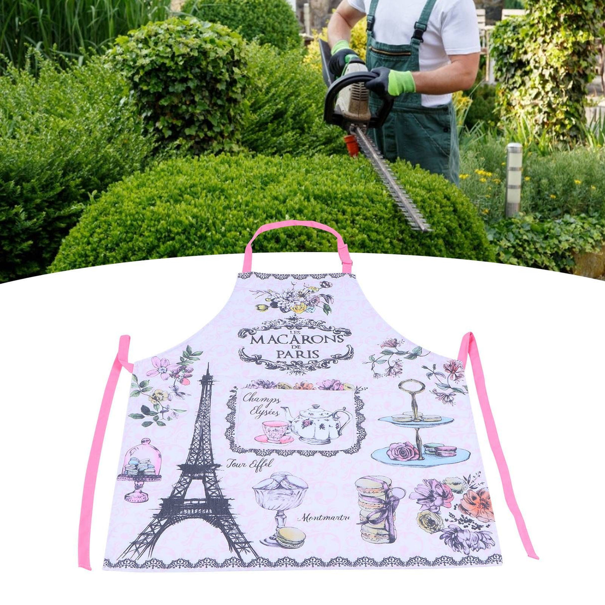 Multifunction Work Apron Adjustable Sleeveless Apron for Garden Cleaning Restaurant SuppliesStyle 1