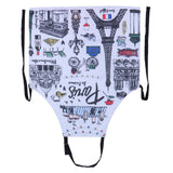 Multifunction Work Apron Adjustable Sleeveless Apron for Garden Cleaning Restaurant SuppliesStyle 7 - Side View