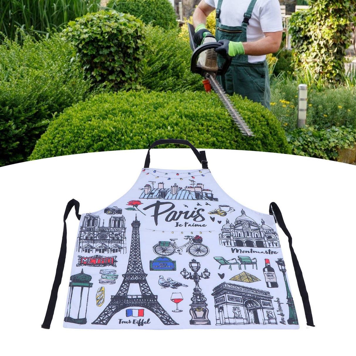 Multifunction Work Apron Adjustable Sleeveless Apron for Garden Cleaning Restaurant SuppliesStyle 7