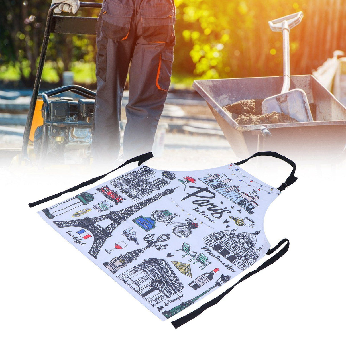 Multifunction Work Apron Adjustable Sleeveless Apron for Garden Cleaning Restaurant SuppliesStyle 7
