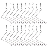 20PCS Stainless Steel Beehive Connector Bend Wire Holder Fastener for Wooden Beehive Tools - Top-Down View