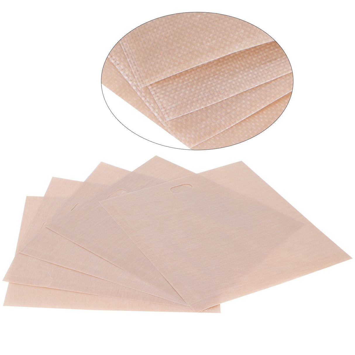 5Pcs NonStick Microwave Oven Toast Bag Food Grade Reusable Barbecue Bag for Barbecue Baking(16x18CM )