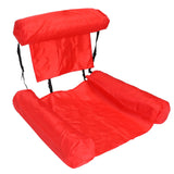 PVC Inflatable Foldable Floating Row Swimming Pool Water Hammock Lounger Chair for Summer - Side View