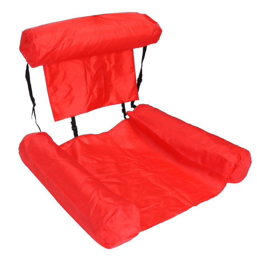 PVC Inflatable Foldable Floating Row Swimming Pool Water Hammock Lounger Chair for Summer