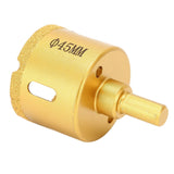 45mm Brazed Diamond Drill Bit Marble Glass Ceramic Tile Hole Saw for Hand Electric Drill - Rear View