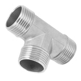 T Shaped Connector G1in Male Thread Stainless Steel Tee Adapter Hardware Pipe Fittings - Extra Image