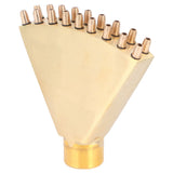 Brass Fountain Sprinkler G1in Female Thread Adjustable Scattering Landscape Sprayer - Close-Up Angle