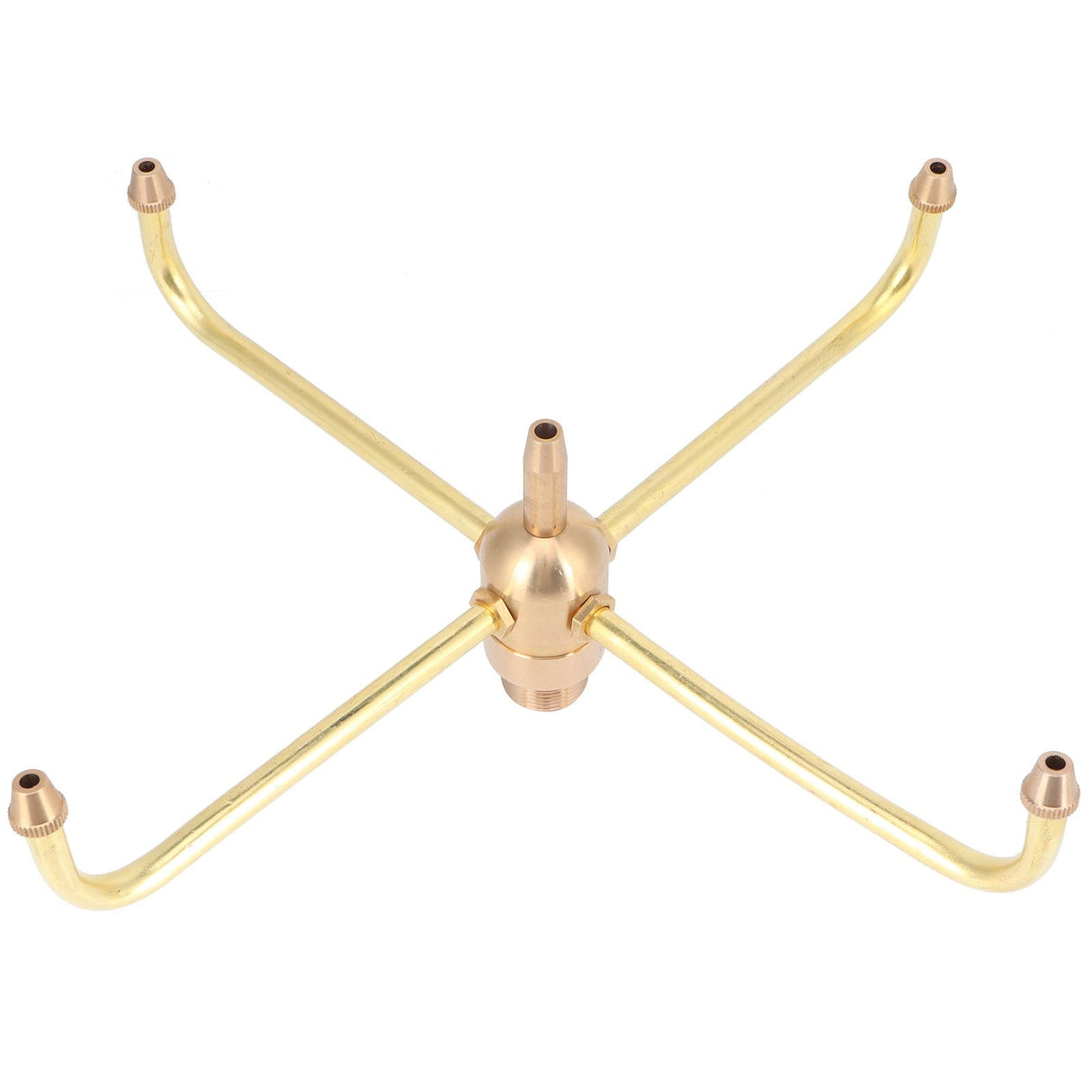 G1/2 Female Thread G3/4 Male Thread 4 Arm Rotate Water Fountain Nozzle Spray Head Sprinkler for Garden Pond