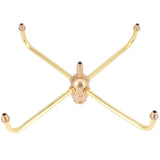 G1/2 Female Thread G3/4 Male Thread 4 Arm Rotate Water Fountain Nozzle Spray Head Sprinkler for Garden Pond - Side View