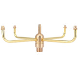 G1/2 Female Thread G3/4 Male Thread 4 Arm Rotate Water Fountain Nozzle Spray Head Sprinkler for Garden Pond