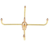 G1/2 Female Thread G3/4 Male Thread 4 Arm Rotate Water Fountain Nozzle Spray Head Sprinkler for Garden Pond - 45-Degree Angle