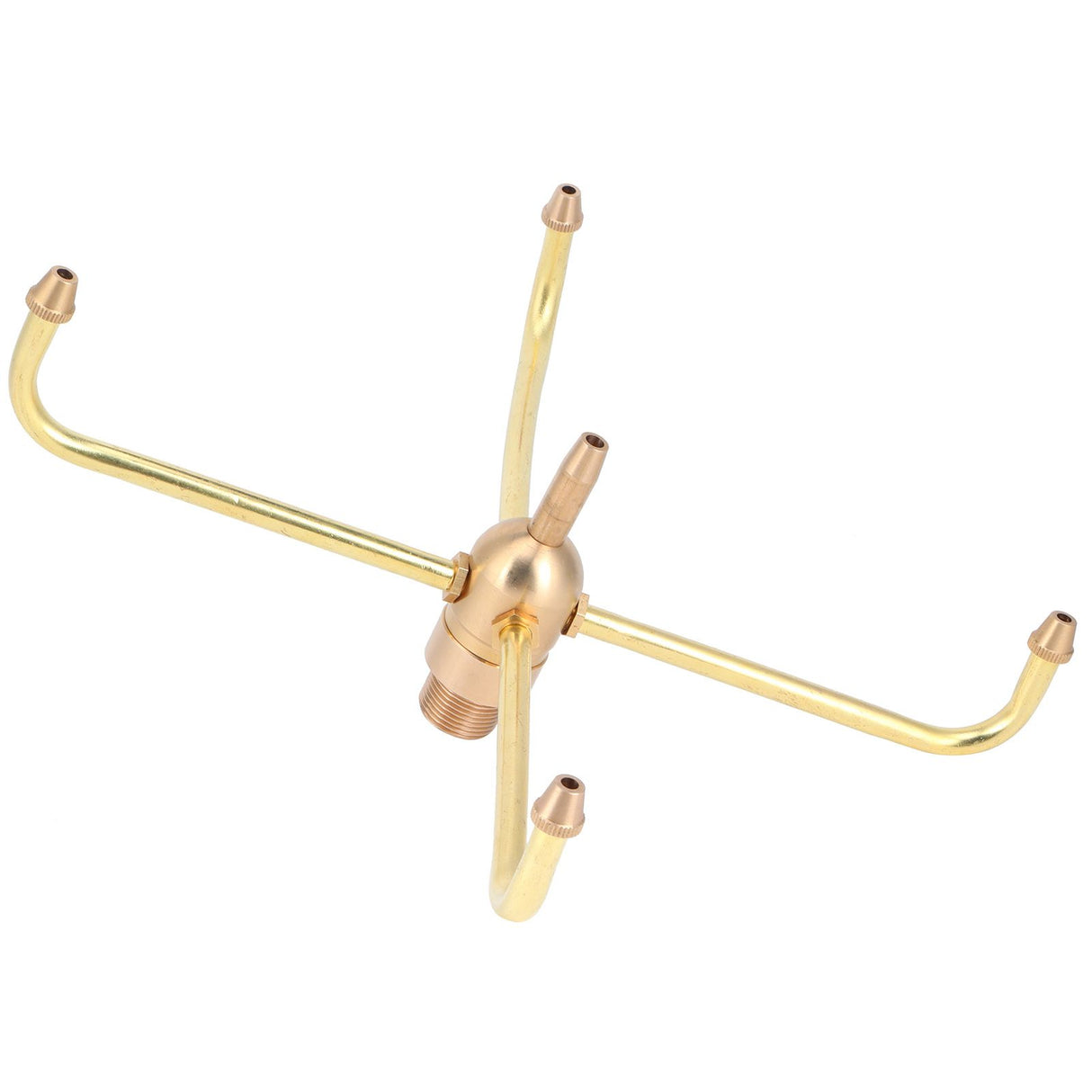 G1/2 Female Thread G3/4 Male Thread 4 Arm Rotate Water Fountain Nozzle Spray Head Sprinkler for Garden Pond