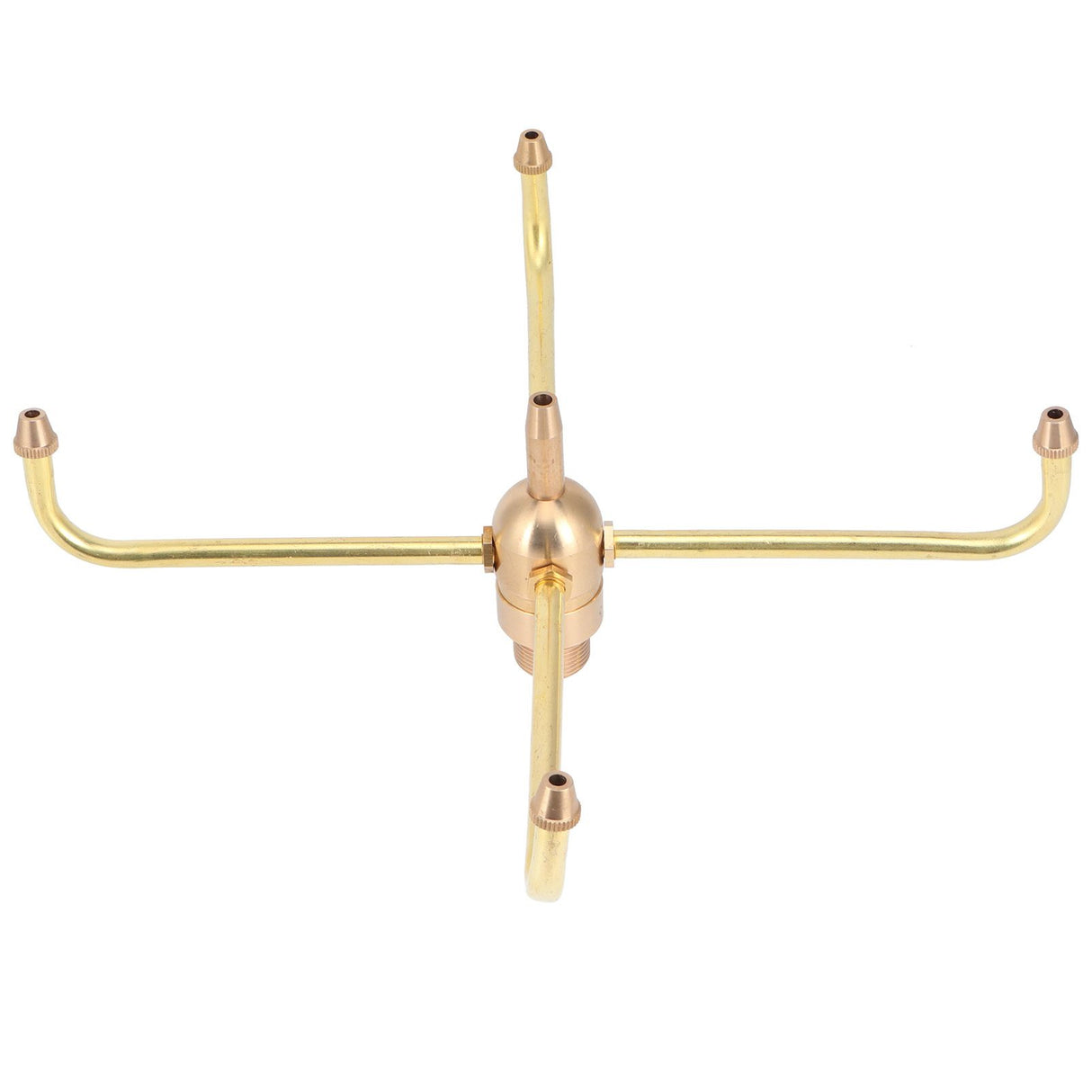 G1/2 Female Thread G3/4 Male Thread 4 Arm Rotate Water Fountain Nozzle Spray Head Sprinkler for Garden Pond