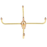G1/2 Female Thread G3/4 Male Thread 4 Arm Rotate Water Fountain Nozzle Spray Head Sprinkler for Garden Pond - Close-Up Angle