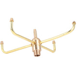 G1/2 Female Thread G3/4 Male Thread 4 Arm Rotate Water Fountain Nozzle Spray Head Sprinkler for Garden Pond - Extra Image