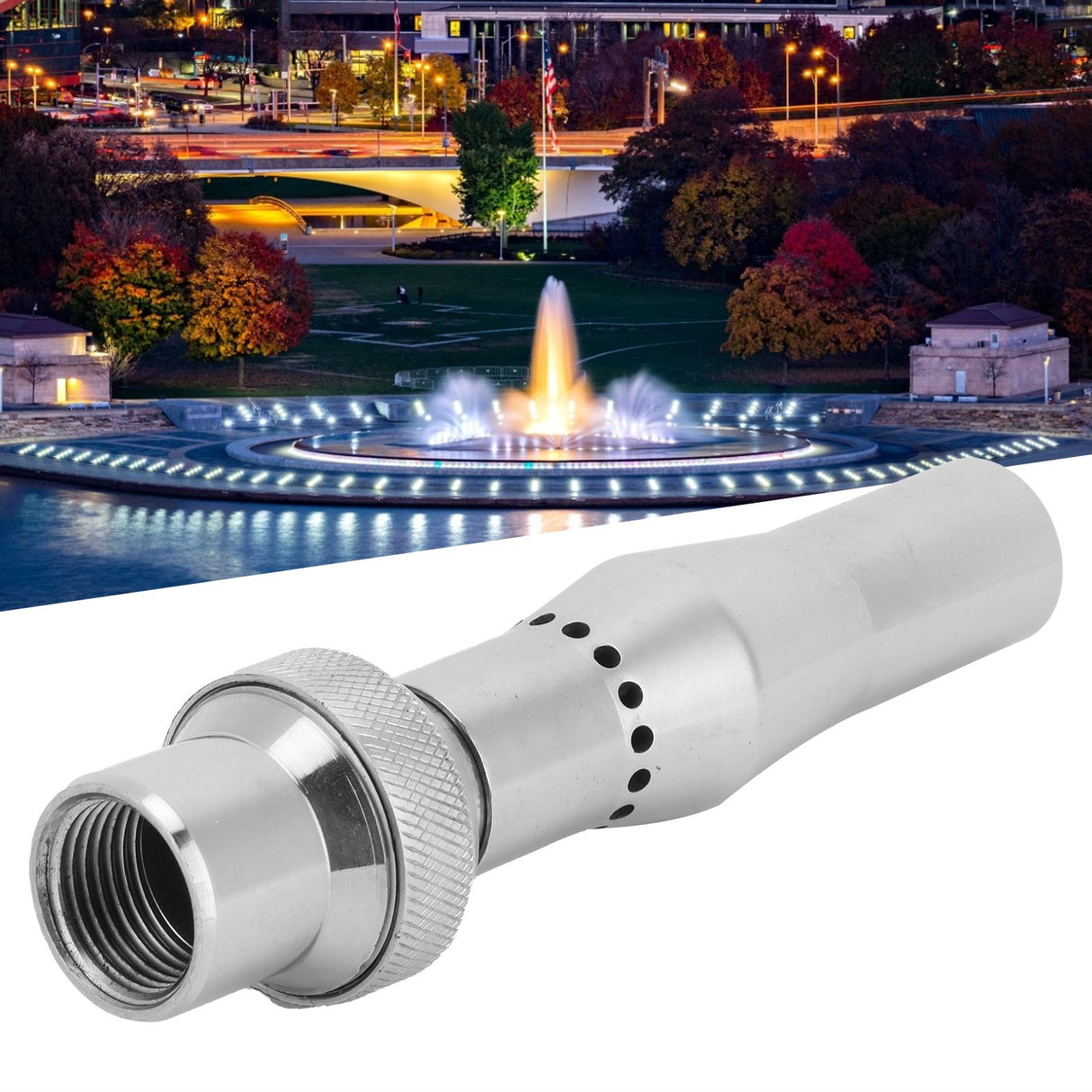 Female Thread Bubbling Foam Water Fountain Nozzle Spray Head Garden Pond SprinklerG3/4