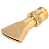 Brass Narrow Fan Jet Water Fountain Nozzle Spray Head Adjustable Pond Sprinkler(G1/2 Female Thread G3/4 Male Thread )
