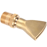 Brass Narrow Fan Jet Water Fountain Nozzle Spray Head Adjustable Pond Sprinkler(G1/2 Female Thread G3/4 Male Thread )