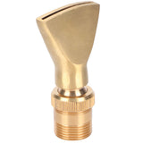 Brass Narrow Fan Jet Water Fountain Nozzle Spray Head Adjustable Pond Sprinkler(G1/2 Female Thread G3/4 Male Thread )