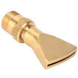 Brass Narrow Fan Jet Water Fountain Nozzle Spray Head Adjustable Pond Sprinkler(G1/2 Female Thread G3/4 Male Thread )