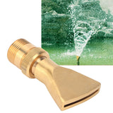 Brass Narrow Fan Jet Water Fountain Nozzle Spray Head Adjustable Pond Sprinkler(G1/2 Female Thread G3/4 Male Thread ) - Extra Image