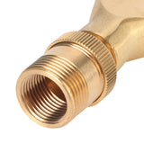 Brass Narrow Fan Jet Water Fountain Nozzle Spray Head Adjustable Pond Sprinkler(G1/2 Female Thread G3/4 Male Thread ) - Extra Image
