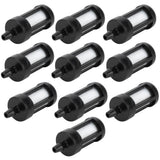 10Pcs Fuel Filter Fit for Stihl 0000‑350‑3502 FS38 FS46 FS55 FS55R FS55RC Chainsaw - Front View