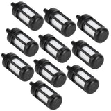 10Pcs Fuel Filter Fit for Stihl 0000‑350‑3502 FS38 FS46 FS55 FS55R FS55RC Chainsaw - 45-Degree Angle