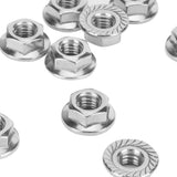 25Pcs Flange Nut Corrosion Resistant Stainless Steel Nuts Greenhouse Supplies AccessoriesM6