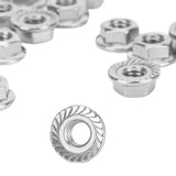 25Pcs Flange Nut Corrosion Resistant Stainless Steel Nuts Greenhouse Supplies AccessoriesM6 - Extra Image